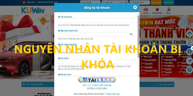 Thực hiện đúng quy tắc của địa chỉ để không bị khóa account